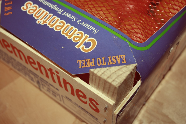 crate of clementines